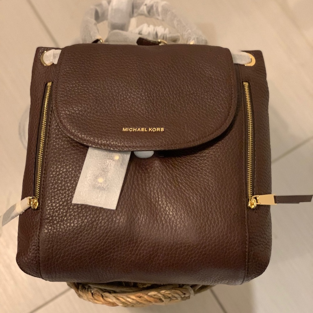 Michael Kors Vivienne Large Leather Backpack